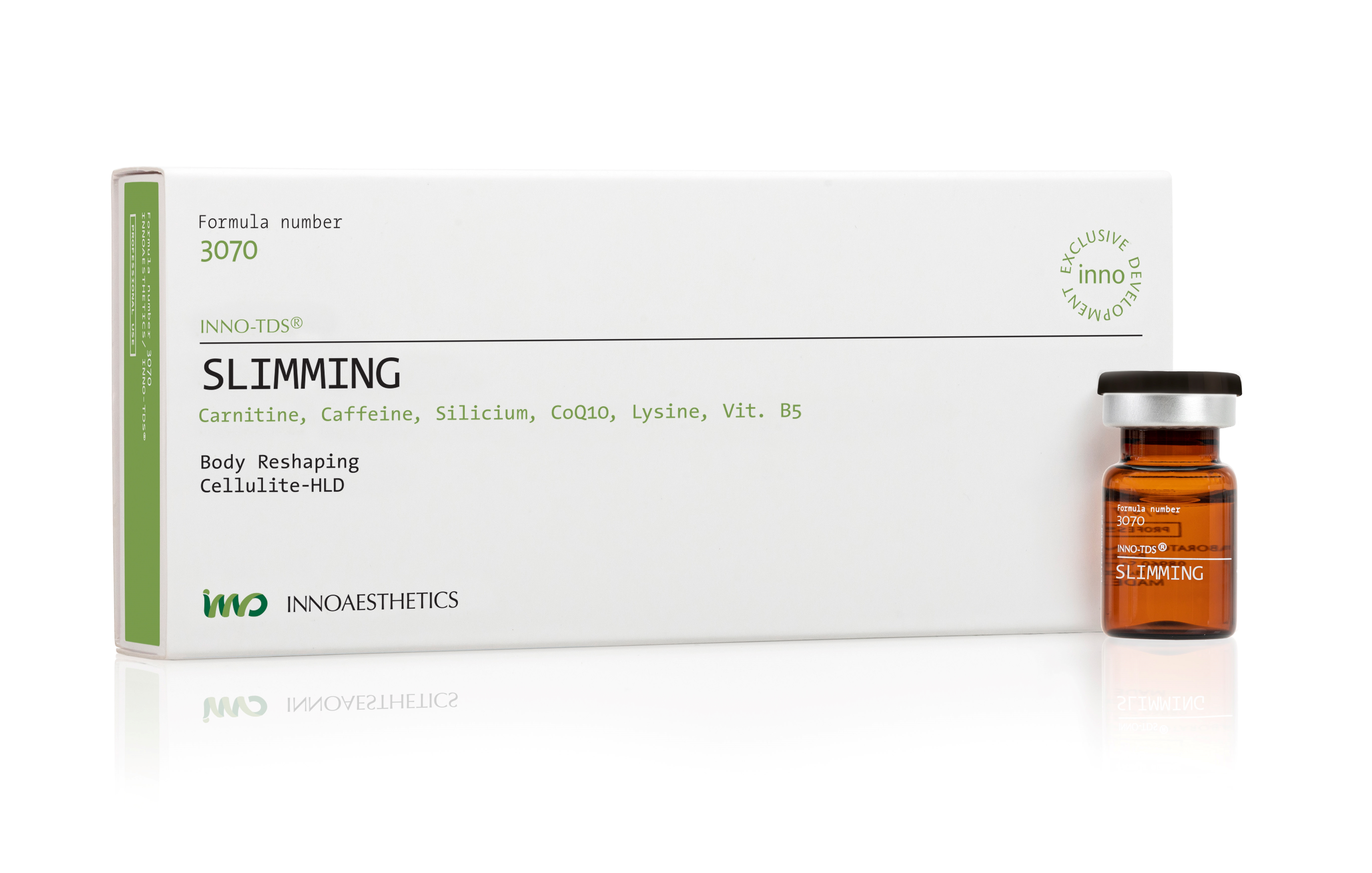 INNO TDS Slimming: Effektive Lösung zur Reduzierung von Cellulite 4 x 5 ml