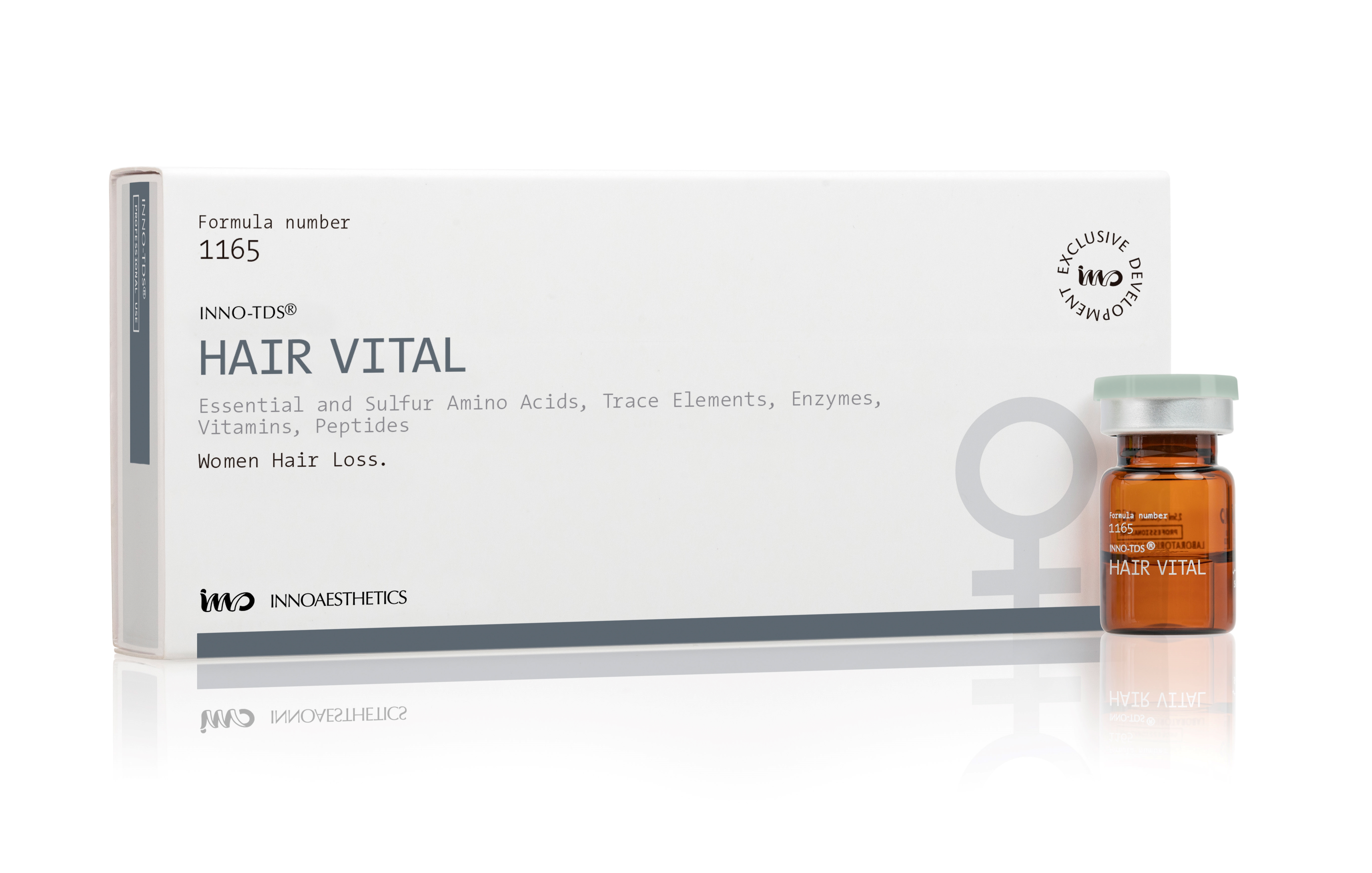 INNO TDS Hair Vital: Effektive Behandlung für weibliche Alopezie, 4 x 2,5ml
