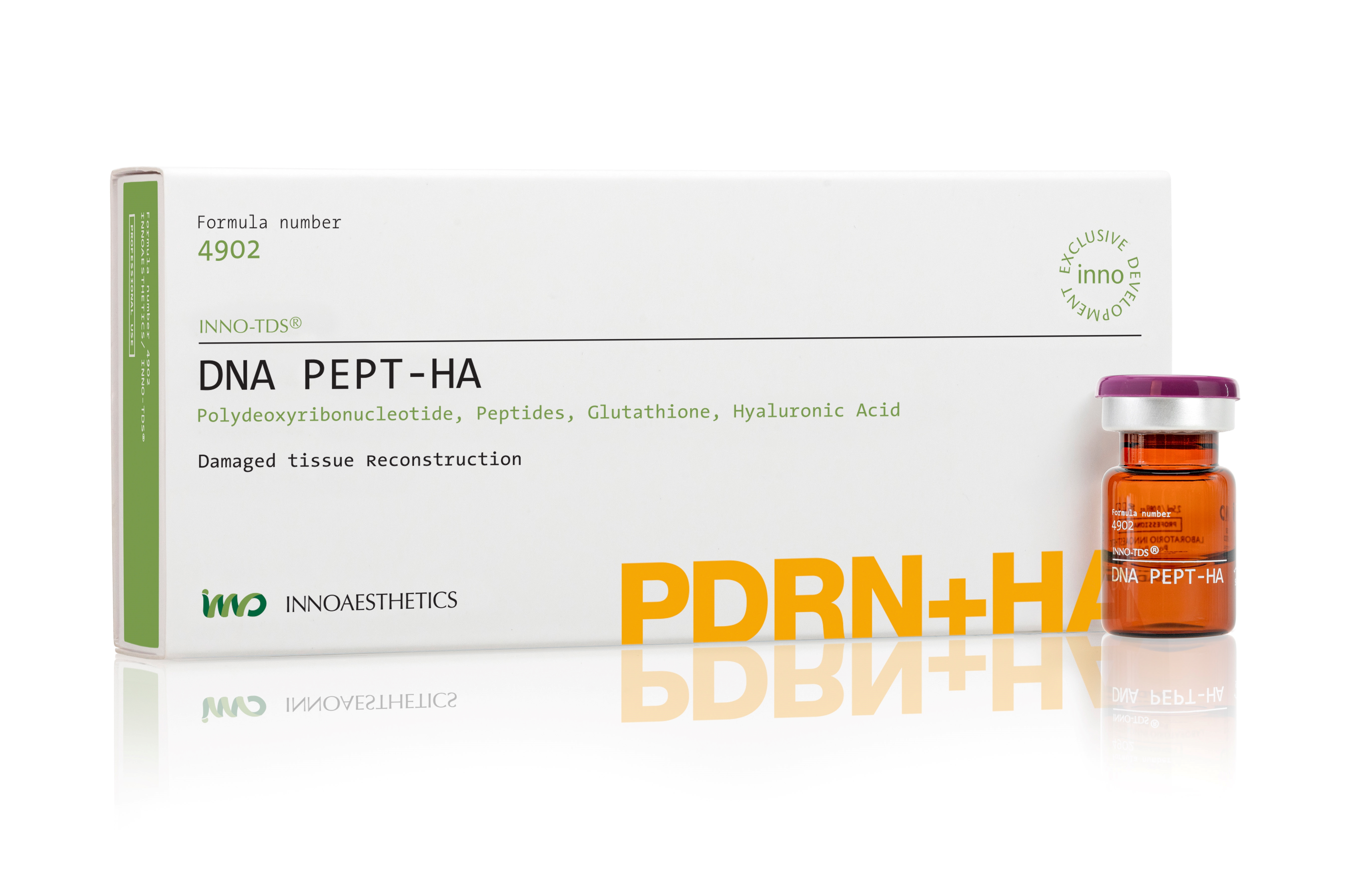 NNO TDS DNA Pept-Ha: Revolutionäre Hautrekonstruktion für geschädigtes Gewebe, 4 x 2,5ml